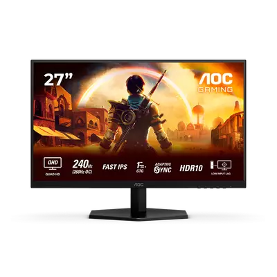 AOC Monitor Gaming Q27G42ZE 27" Fast IPS, 16:9, 2560x1440, 240Hz (260Hz OC), 1ms, 300 cd/m2, 1000:1, Adaptive Sync, HDR 10, 1x HDMI, 1x DP, Tilt AOC Monitor Gaming Q27G42ZE 27" Fast IPS, 16:9, 2560x1440, 240Hz (260Hz OC), 1ms, 300 cd/m2, 1000:1, Adaptive Sync, HDR 10, 1x HDMI, 1x DP, Tilt
