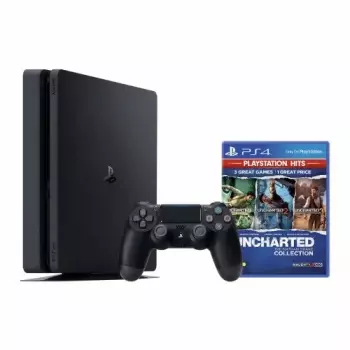 SONY PlayStation 4 500GB F Chassis Black + Uncharted Collection HITS