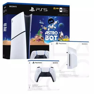 PlayStation 5 Slim Digital Edition D chassis + PS Disc drive + Dualsense Wireless Controler + Astro Bot VCH PlayStation 5 Slim Digital Edition D chassis + PS Disc drive + Dualsense Wireless Controler + Astro Bot VCH