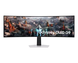 SAMSUNG  monitor Odyssey G93SC5 OLED gaming, Dual QHD, 49 OLED, 250 cd/m2, AMD FreeSync Premium Pro, HDR10+, HDMI, DP, 240Hz, 0,03ms